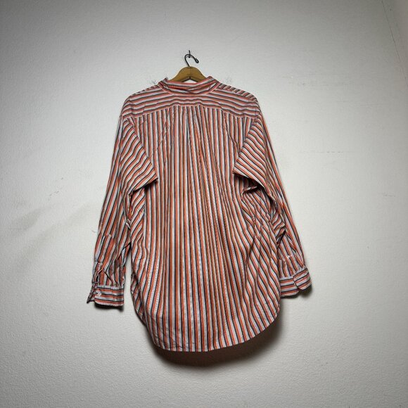 Polo Ralph Lauren Men Orange XL Casual Button Up Shirt Striped Casual Tall Prep - Picture 5 of 13